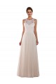 High Neck Tulle & Lace Sleeveless Ivory Boho Wedding Dress Edinburgh