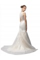 Illusion Neck Tulle & Lace Sleeveless Ivory Wedding Dress Edinburgh
