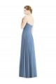 Sweetheart Soft Chiffon Sleeveless Dusty Blue Evening Dress / Bridesmaid Dress Edinburgh