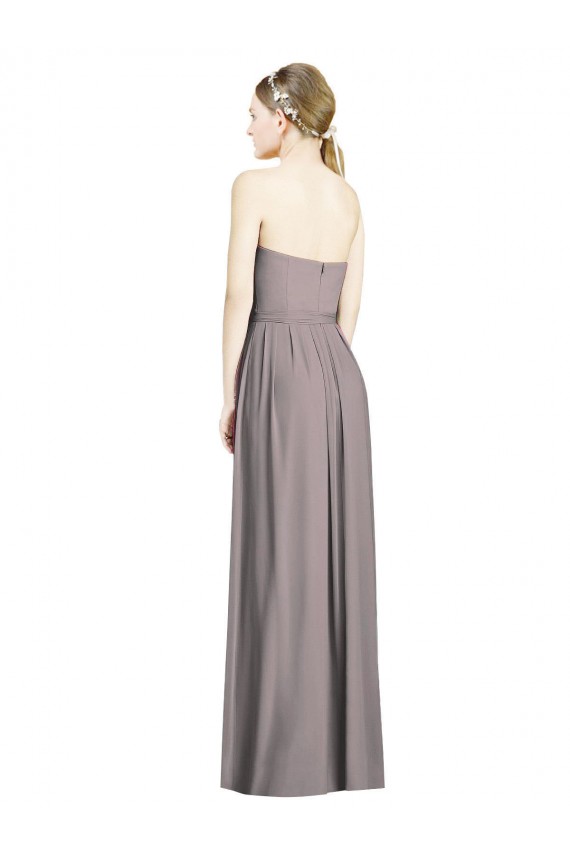 Sweetheart Soft Chiffon Sleeveless Dusty Rose Bridesmaid Dress Edinburgh