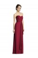 Sweetheart Soft Chiffon Sleeveless Burgundy Formal Dress / Bridesmaid Dress Edinburgh