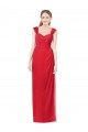 Sweetheart Soft Chiffon Cap Sleeves Red Formal Dress / Bridesmaid Dress Edinburgh