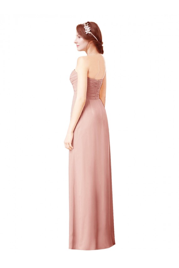 Sweetheart Soft Chiffon Sleeveless Bliss Pink Bridesmaid Dress Edinburgh