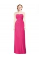 Strapless Soft Chiffon Sleeveless Azalea Bridesmaid Dress Edinburgh