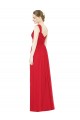 Sweetheart Chiffon Sleeveless Red Bridesmaid Dress / Evening Dress Edinburgh