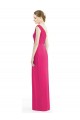 One Shoulder Soft Chiffon Sleeveless Azalea Bridesmaid Dress Edinburgh