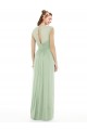 Sweetheart Soft Chiffon Cap Sleeves Sage Formal Dress / Bridesmaid Dress Edinburgh