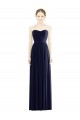 Sweetheart Soft Chiffon Sleeveless Dark Navy Formal Evening Gown / Bridesmaid Dress Edinburgh