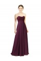 Sweetheart Chiffon Sleeveless Grape Bridesmaid Dress Edinburgh