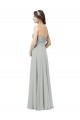 Sweetheart Soft Chiffon Sleeveless Silver Bridesmaid Dresses Edinburgh