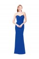 Sweetheart Chiffon Sleeveless Royal Blue Bridesmaid Dress / Evening Gowns Edinburgh