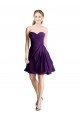Sweetheart Soft Chiffon Sleeveless Purple Bridesmaid Dress Edinburgh