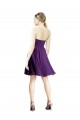 Sweetheart Soft Chiffon Sleeveless Purple Bridesmaid Dress Edinburgh