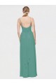 Spaghetti Straps Chiffon Sleeveless Icelandic Silver Bridesmaid Dress / Evening Dress Edinburgh
