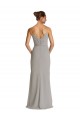Spaghetti Straps Soft Chiffon Sleeveless Silver Bridesmaid Dress Edinburgh