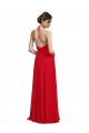 Spaghetti Straps Chiffon Sleeveless Red Bridesmaid Dress Edinburgh