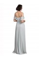 Off the Shoulder Soft Chiffon Sleeveless Frost Formal Dress / Bridesmaid Dress Edinburgh
