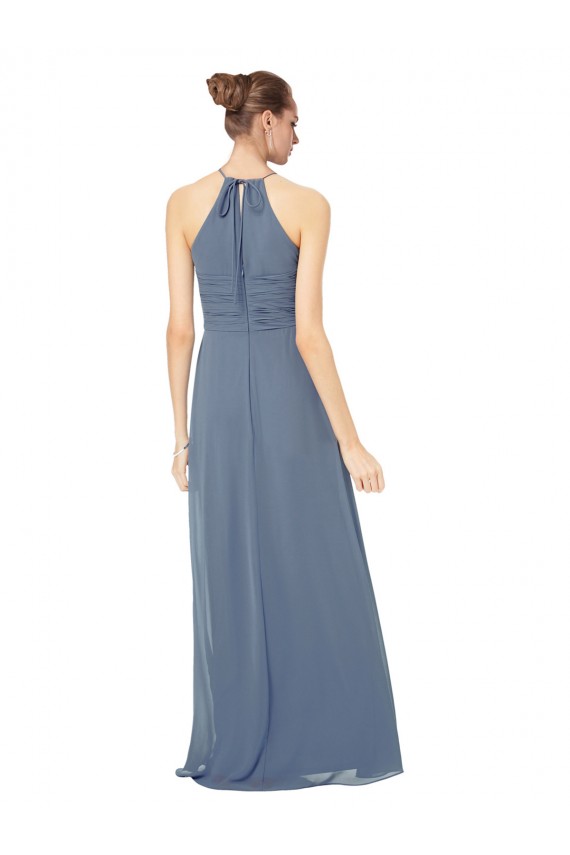Spaghetti Straps Soft Chiffon Sleeveless Midnight Green Bridesmaid Dress Edinburgh