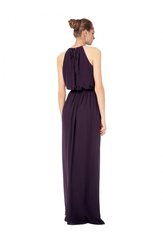 Spaghetti Straps Chiffon Sleeveless Pink Bridesmaid Dress Edinburgh