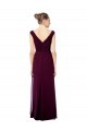 Off the Shoulder Soft Chiffon Sleeveless Open Back Royal Blue Bridesmaid Dresses Edinburgh
