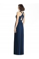 V-Neck Chiffon Sleeveless Dark Navy Bridesmaid Dress Edinburgh