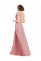One Shoulder Chiffon Sleeveless Bliss Pink Bridesmaid Dress / Evening Dress Edinburgh