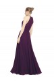 Halter Neck Chiffon Sleeveless Keyhole Back Grape Bridesmaid Dress / Evening Dress Edinburgh
