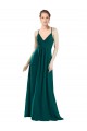 V-Neck Chiffon Sleeveless Keyhole Back Hunter Bridesmaid Dress / Evening Dress Edinburgh