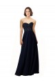 Sweetheart Soft Chiffon Sleeveless Dark Navy Bridesmaid Dress / Formal Dress Edinburgh