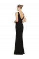 V-Neck Soft Chiffon Sleeveless Black Bridesmaid Gown Edinburgh