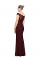 Bateau Neck Soft Chiffon Cap Sleeves Burgundy Gold Bridesmaid Dress Edinburgh