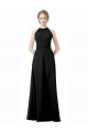 Halter Neck Chiffon Sleeveless Black Formal Dress / Bridesmaid Dress Edinburgh