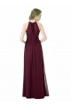 Halter Neck Chiffon Sleeveless Black Formal Dress / Bridesmaid Dress Edinburgh