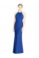 Halter Neck Soft Chiffon Sleeveless Criss Cross Back Royal Blue Bridesmaid Dress Edinburgh