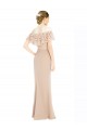 Off the Shoulder Soft Chiffon & Lace Sleeveless Champagne Prom Dress / Bridesmaid Dress Edinburgh