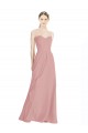 Sweetheart Soft Chiffon Sleeveless Low Back Dusty Pink Bridesmaid Dress / Formal Dress Edinburgh