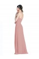 Sweetheart Soft Chiffon Sleeveless Low Back Dusty Pink Bridesmaid Dress / Formal Dress Edinburgh