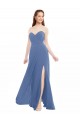 Sweetheart Soft Chiffon Sleeveless Windsor Blue Bridesmaid Dresses Edinburgh