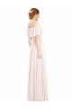 Off the Shoulder Soft Chiffon Sleeveless Pink Formal Bridesmaid Dress Edinburgh