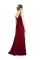 V-Neck Chiffon Sleeveless Burgundy Bridesmaid Dress / Evening Dress Edinburgh