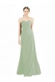 Sweetheart Soft Chiffon Sleeveless Smoke Green Bridesmaid Dress Edinburgh
