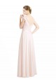 Sweetheart Soft Chiffon & Lace Sleeveless Open Back Cream Pink Bridesmaid Dress Edinburgh