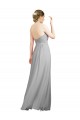 Sweetheart Soft Chiffon Sleeveless Open Back Silver Bridesmaid Dresses Edinburgh