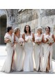 V-Neck Soft Chiffon Sleeveless Low Back Champagne Bridesmaid Dress Edinburgh