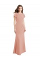 Boat Neck Soft Chiffon Sleeveless Low Back Bliss Pink Prom Dress / Bridesmaid Dress Edinburgh