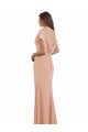 Boat Neck Soft Chiffon Sleeveless Low Back Bliss Pink Prom Dress / Bridesmaid Dress Edinburgh