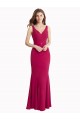 V-Neck Soft Chiffon Sleeveless V-Back Red Prom Dress / Bridesmaid Dress Edinburgh