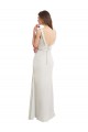 Boat Neck Soft Chiffon & Satin Sleeveless V-Back Bridesmaid Dress Edinburgh