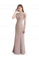 Scoop Neck Soft Chiffon & Lace Cap Sleeves Formal Dress / Bridesmaid Dress Edinburgh
