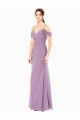 Off the Shoulder Soft Chiffon Sleeveless Bridesmaid Dress / Formal Dress Edinburgh